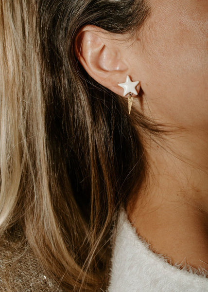 Sparkle Star Porcelain Stud - Daily Magic