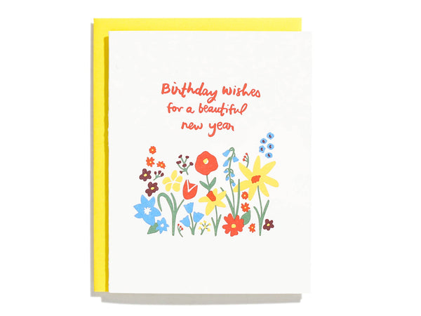 Birthday Wishes - Letterpress Greeting Card - Daily Magic