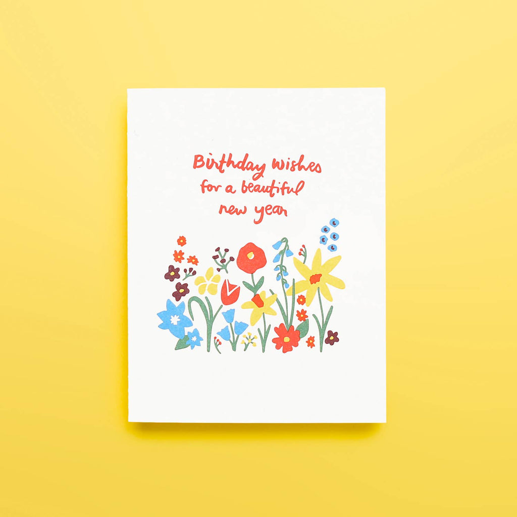 Birthday Wishes - Letterpress Greeting Card - Daily Magic