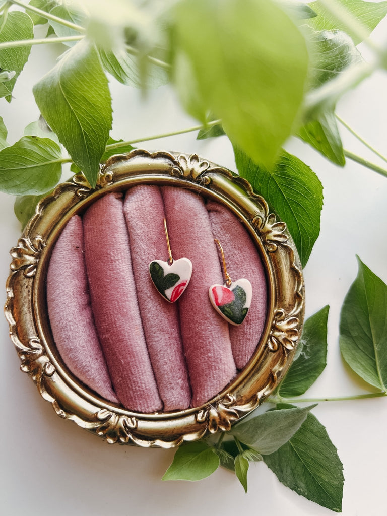 New Romantics Heart Earrings - Daily Magic