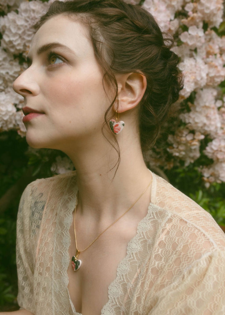 New Romantics Heart Earrings - Daily Magic