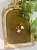 Secret Garden Porcelain Flower Huggie Hoops - Daily Magic