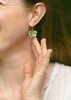 Secret Garden Porcelain Heart Earrings - Daily Magic
