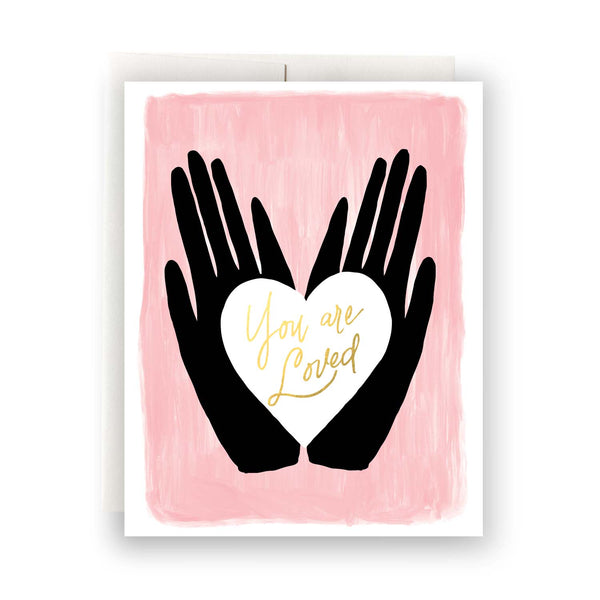 Antiquaria: Hands & Heart You Are Loved Anniversary and Friendship Card - Daily Magic