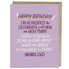 Care About Birds Years Old Birthday Card - Daily Magic