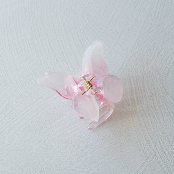 Glossy Butterfly Effect Hair Claw Clip: Pink - Daily Magic