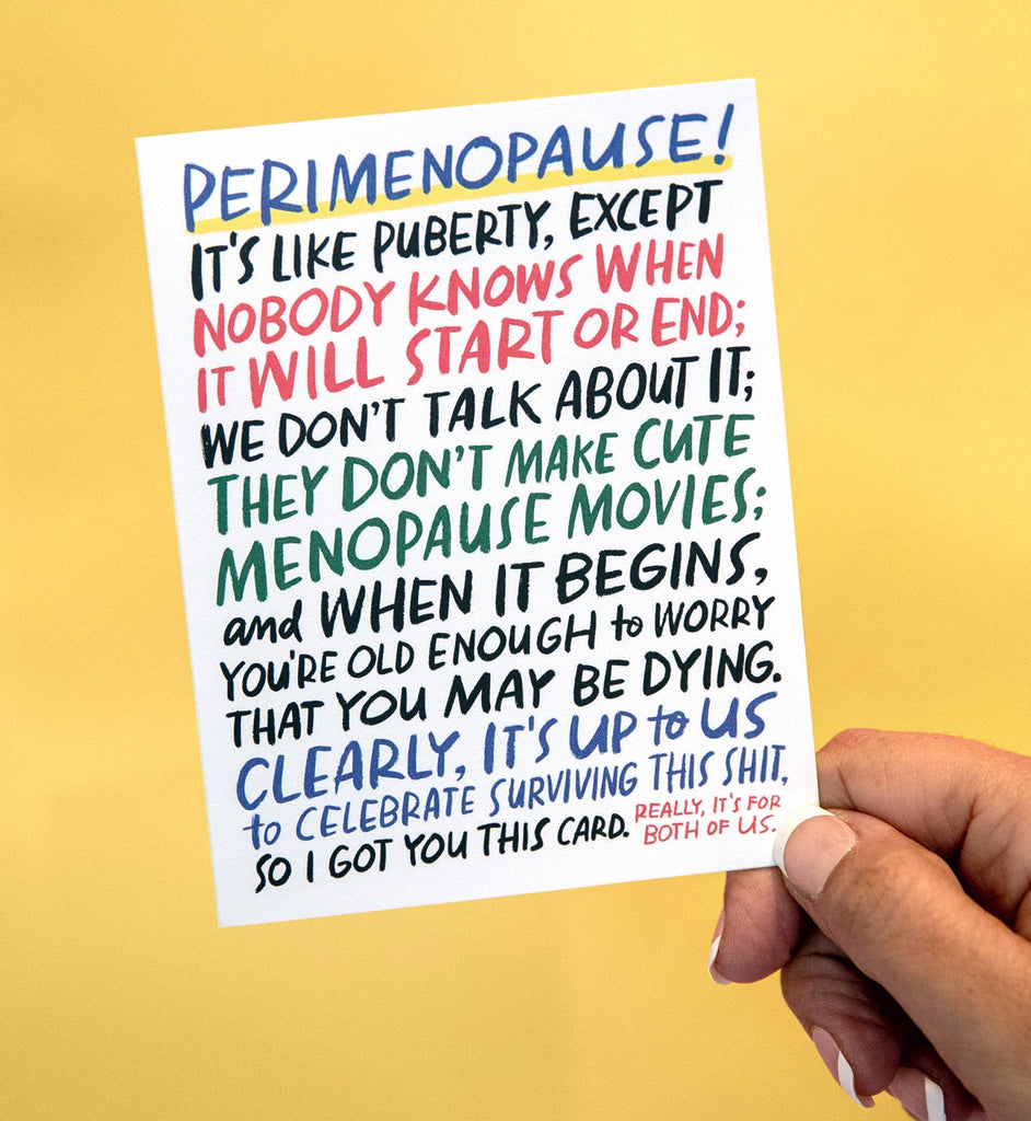 It's Like Puberty Menopause Card - Daily Magic