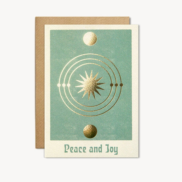 Peace and Joy Holiday and Solstice Card - Daily Magic