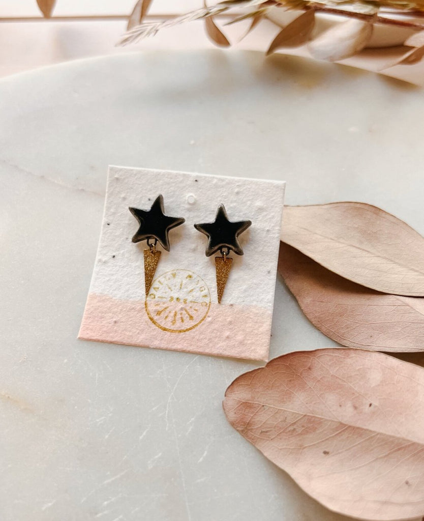 Sparkle Star Porcelain Stud - Daily Magic