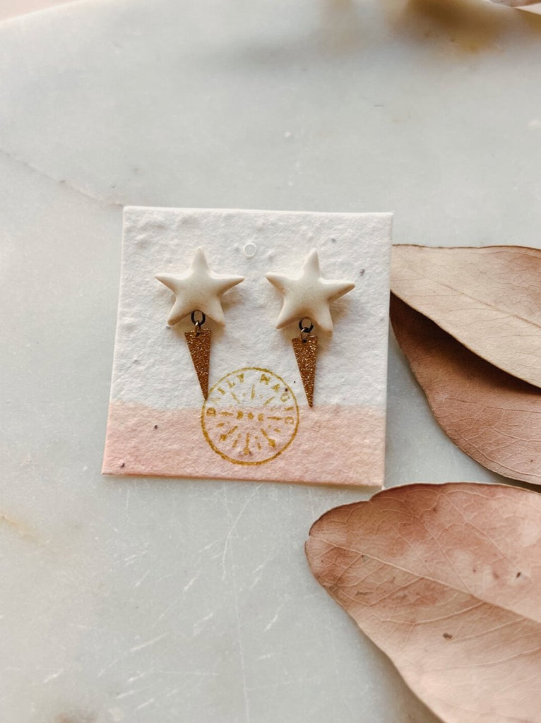 Sparkle Star Porcelain Stud - Daily Magic