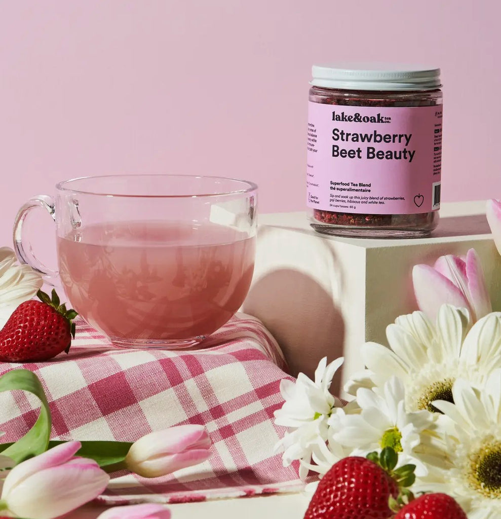 Strawberry Beet Beauty Organic Superfood Tea Blend - Daily Magic