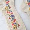 Vintage Strawberry Socks in Oatmeal - Daily Magic