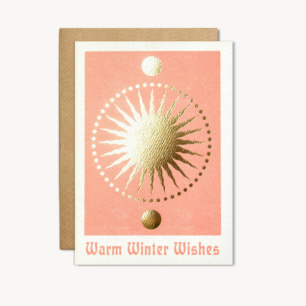 Warm Winter Wishes Holiday and Solstice Card - Daily Magic
