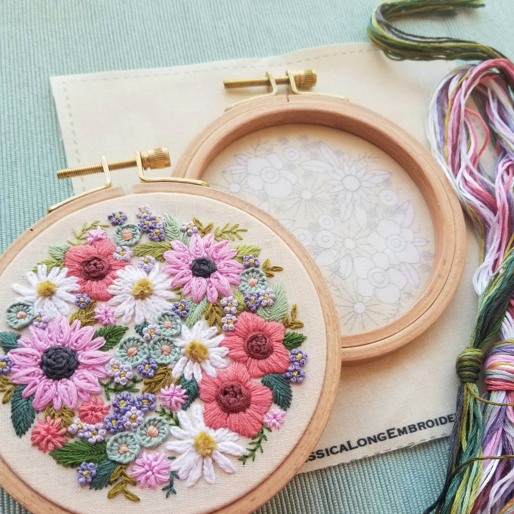 Wildflower Sampler Embroidery Craft Kit - Daily Magic