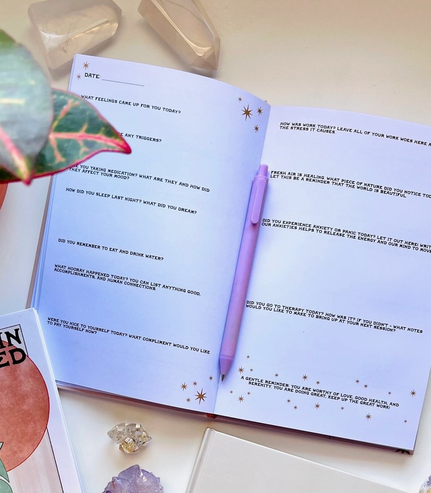 Your Feelings Are Valid Guided Journal for Mental Health - Daily Magic